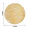 GOLD 10 Round 13" Metallic Foil Polyester Mesh Table PLACEMATS